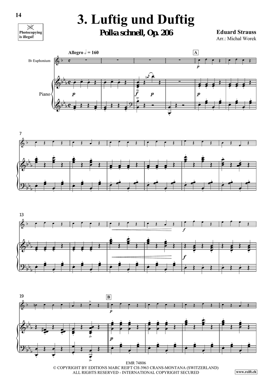 The Charm Of Vienna Volume 1 Euphonium scores gallery preview page 8