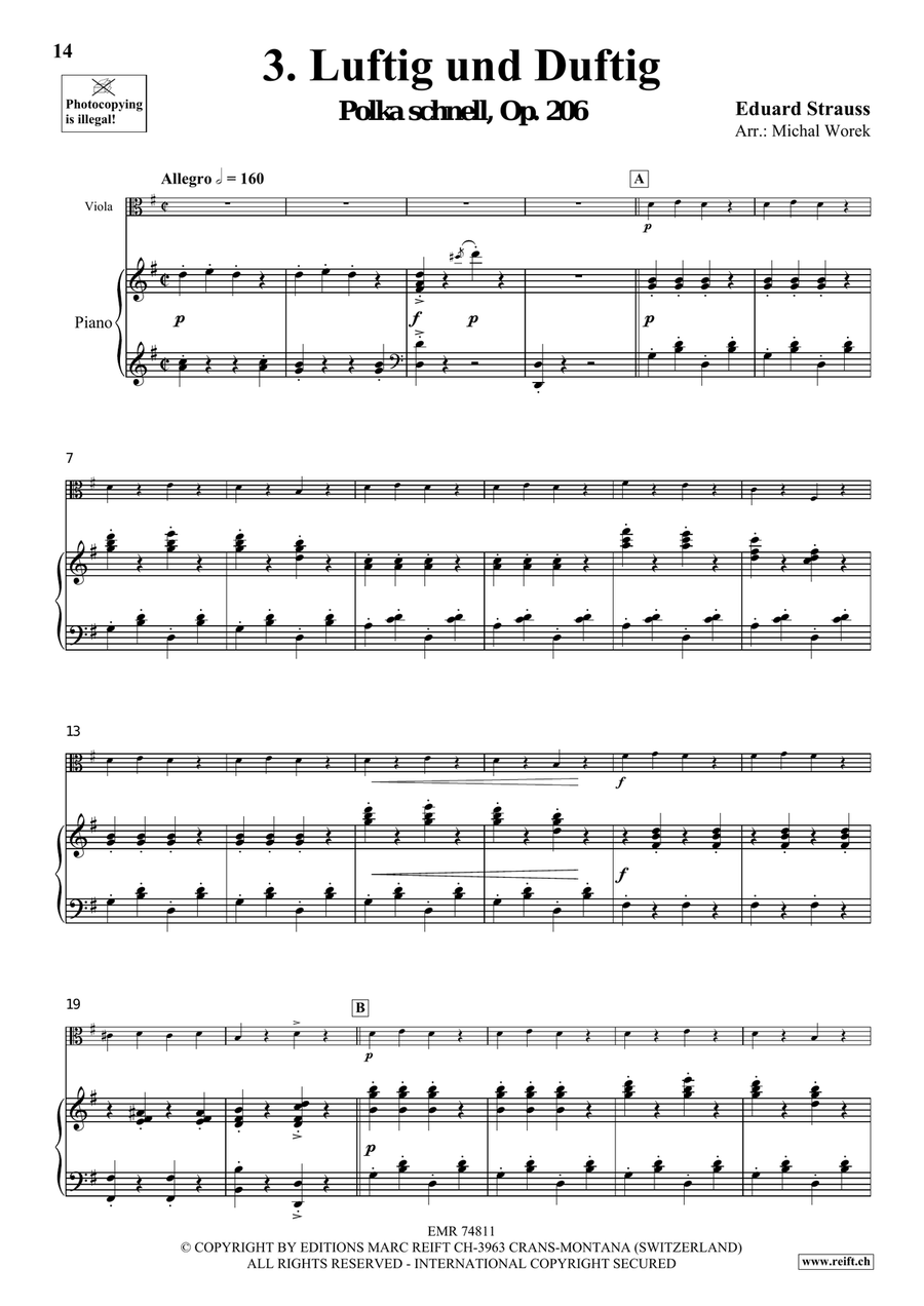 The Charm Of Vienna Volume 1 Viola scores gallery preview page 8