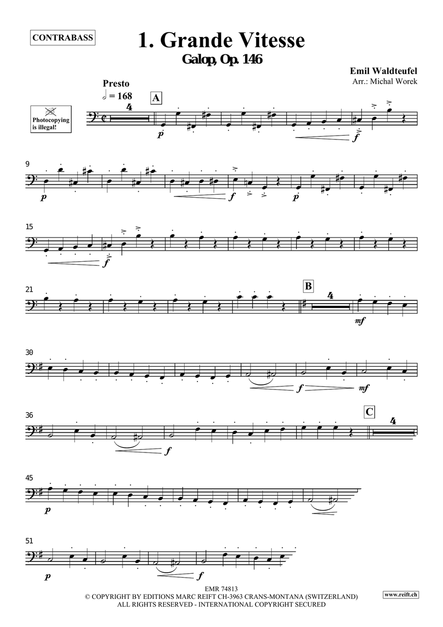The Charm Of Vienna Volume 1 Double Bass scores gallery preview page 3