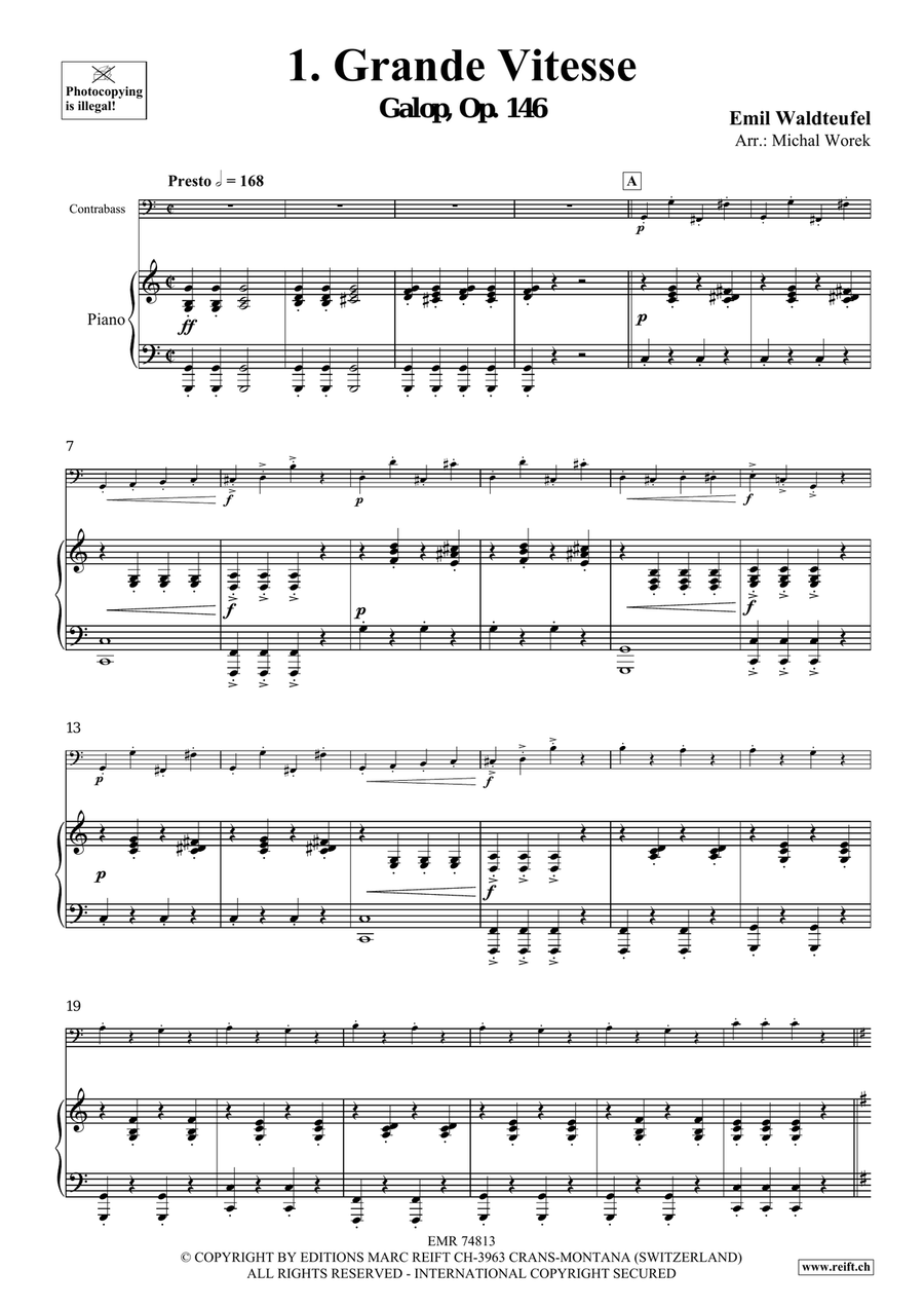 The Charm Of Vienna Volume 1 Double Bass scores gallery preview page 4