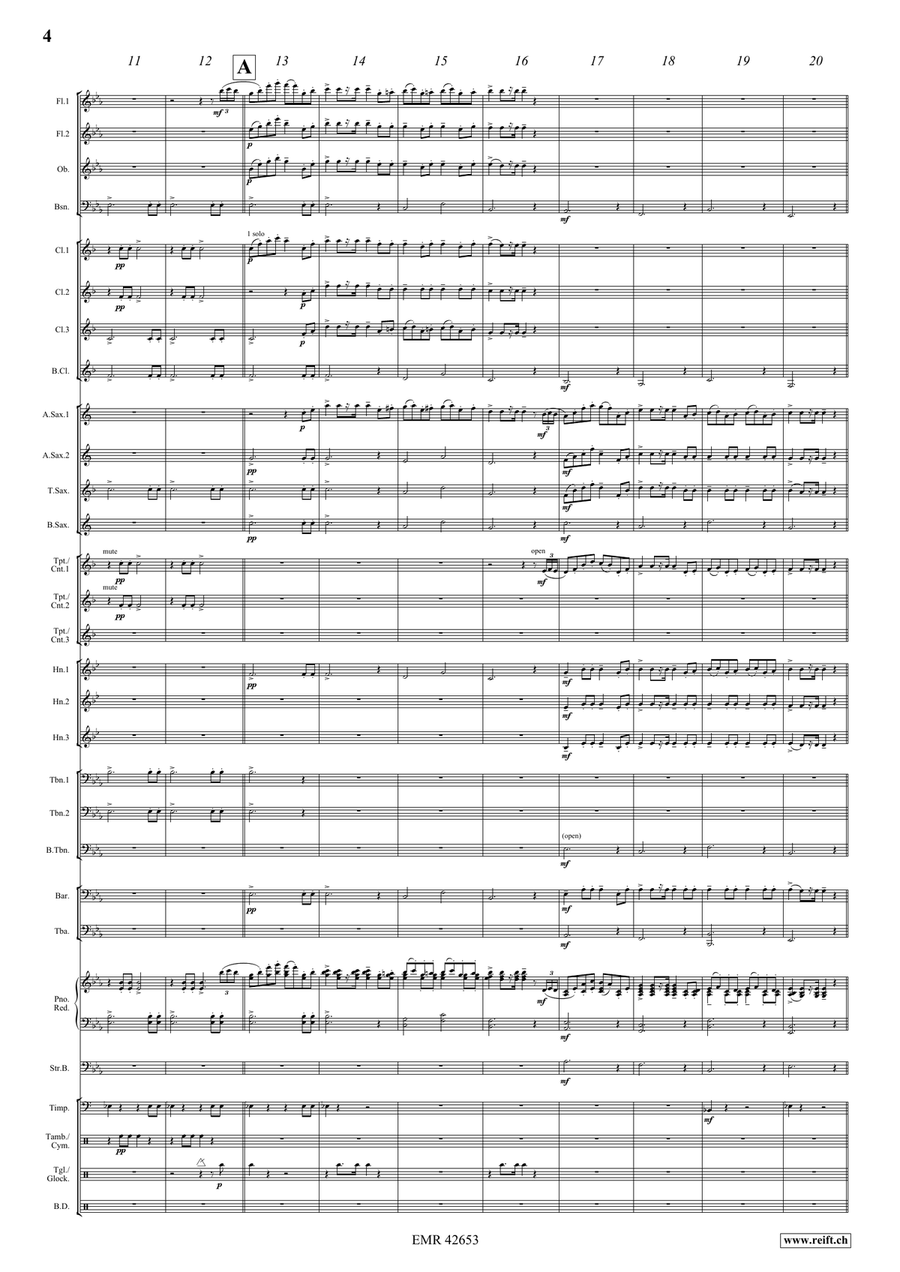Wedding Day At Troldhaugen Concert Band scores gallery preview page 5
