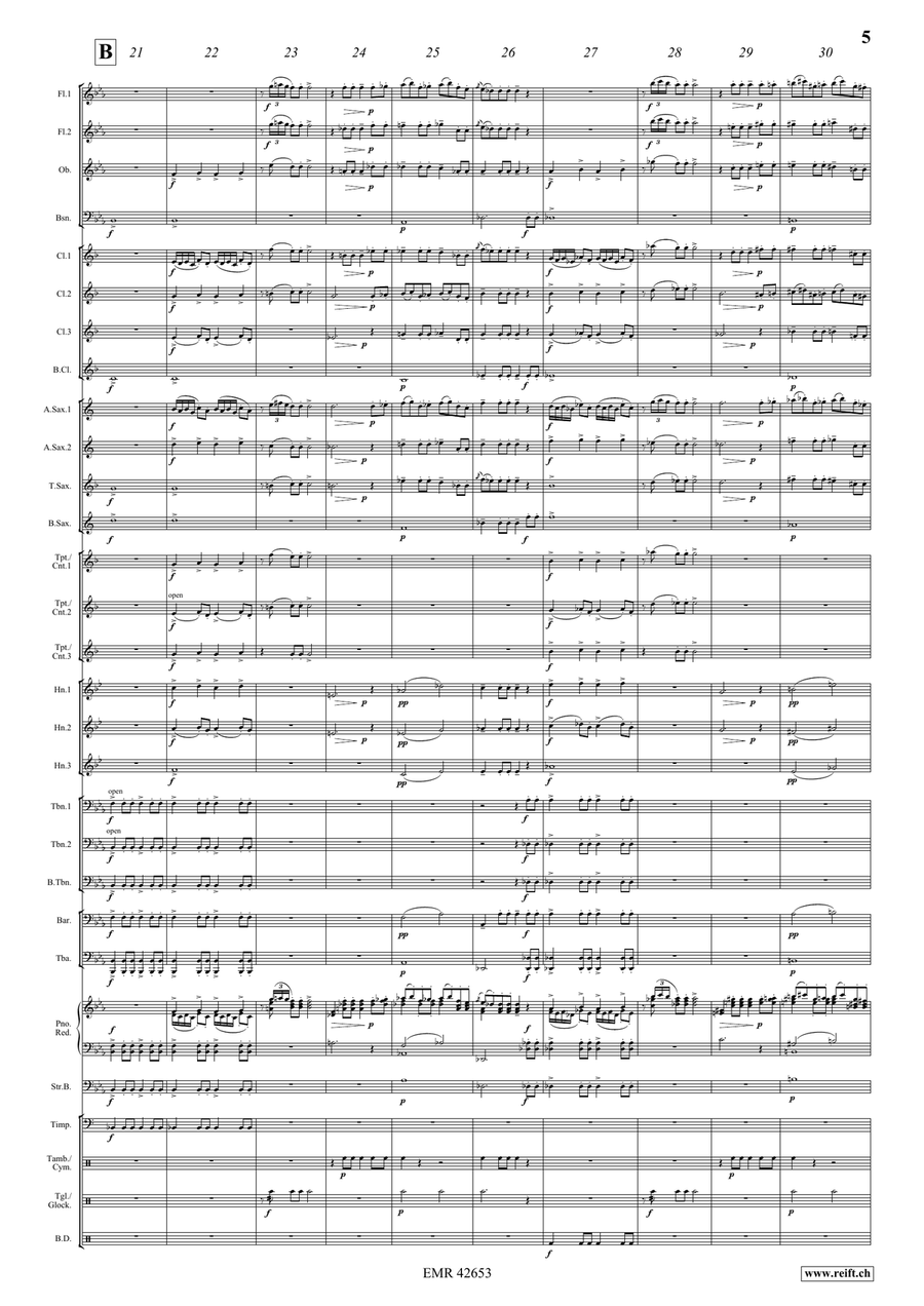 Wedding Day At Troldhaugen Concert Band scores gallery preview page 6