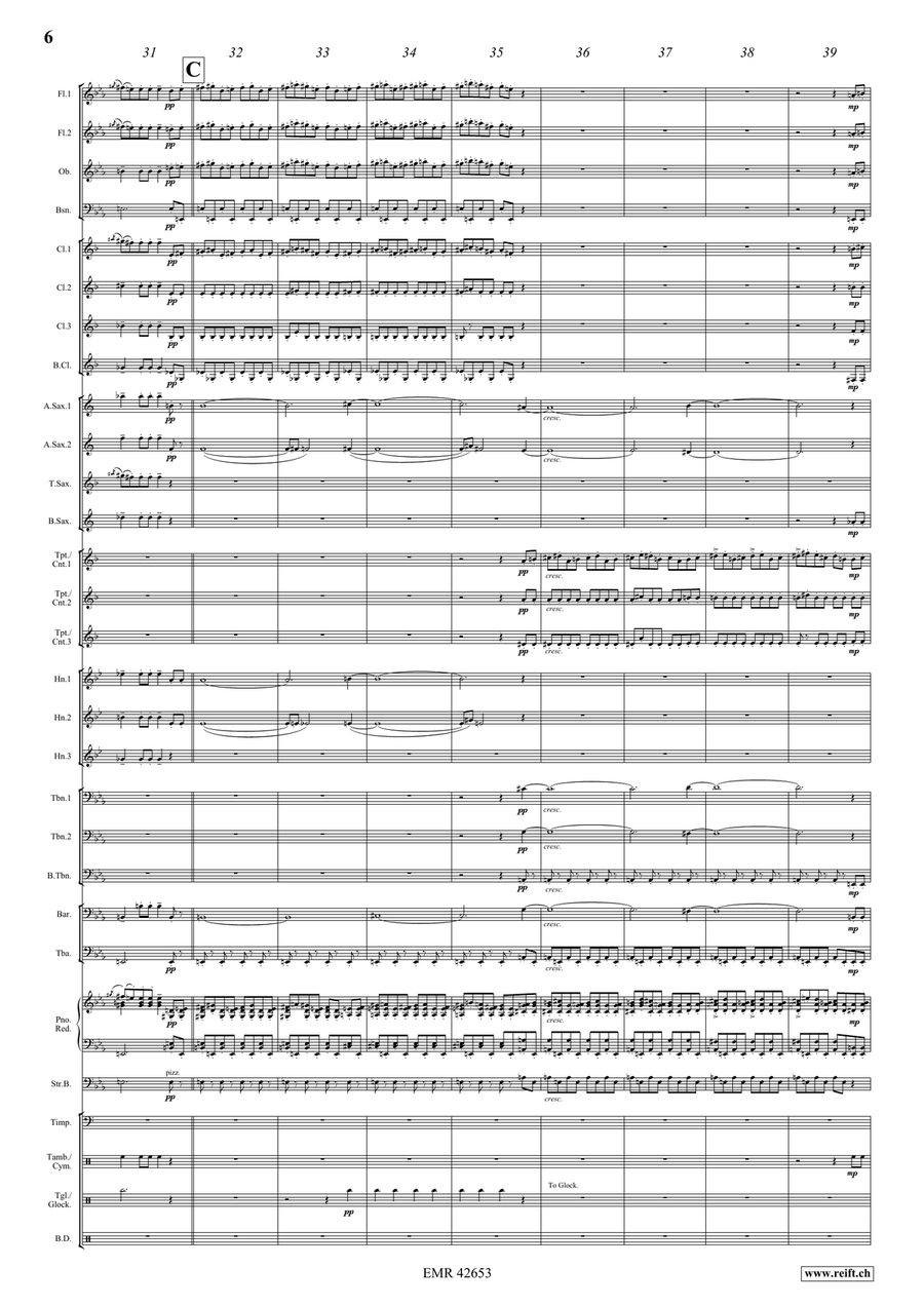 Wedding Day At Troldhaugen Concert Band scores gallery preview page 7