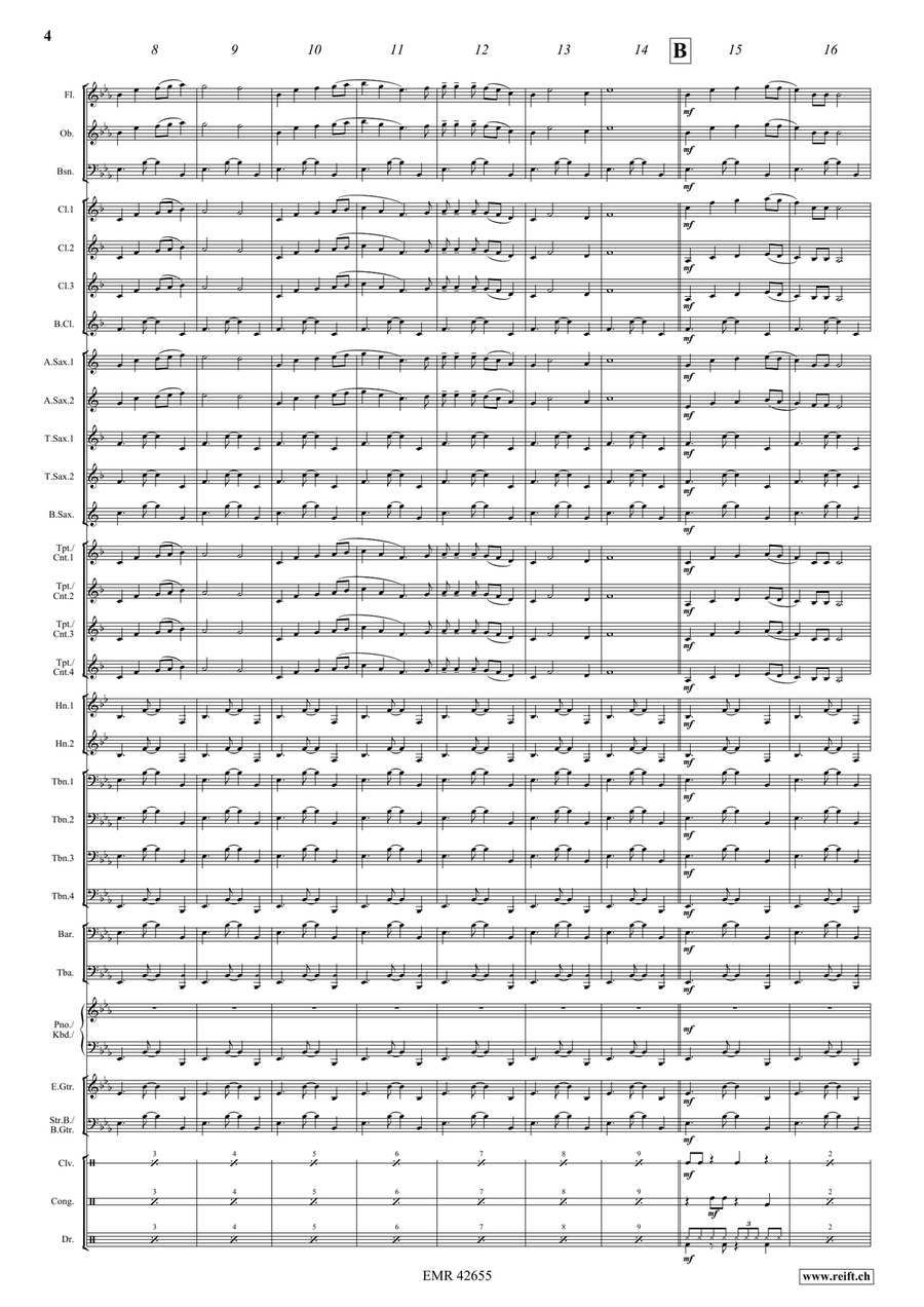 Gipsy Rover Gipsy Rover Concert Band scores gallery preview page 4