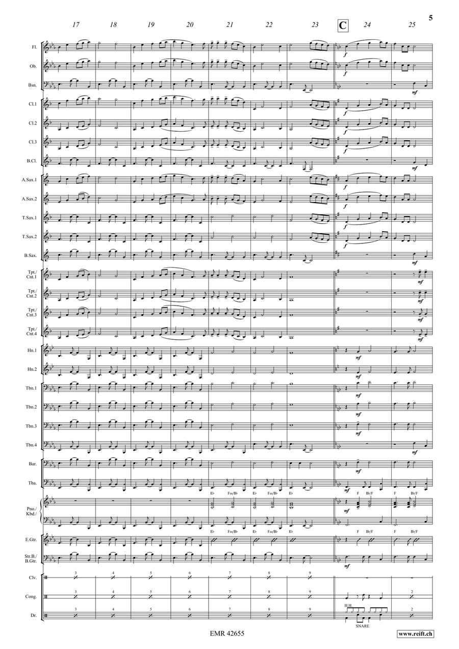 Gipsy Rover Gipsy Rover Concert Band scores gallery preview page 5