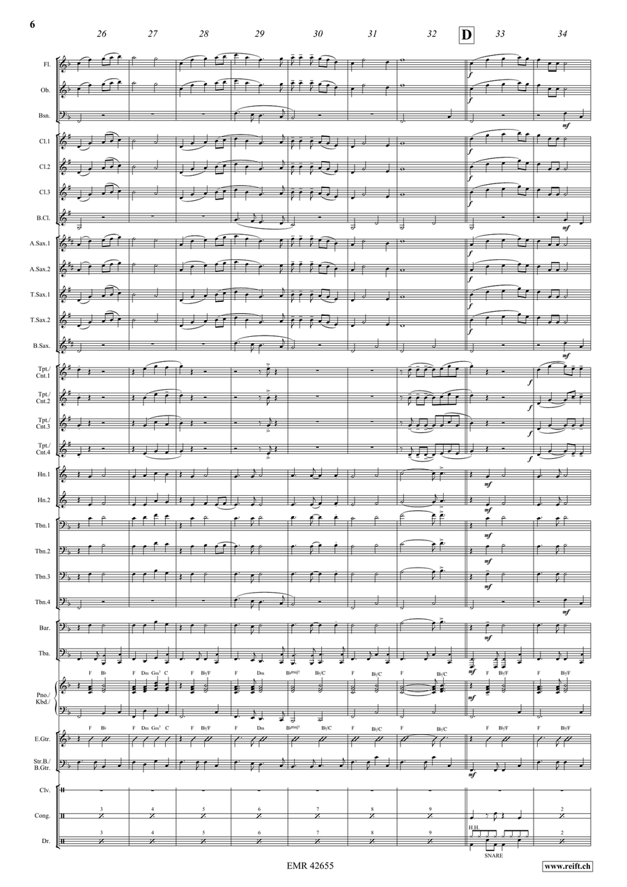 Gipsy Rover Gipsy Rover Concert Band scores gallery preview page 6