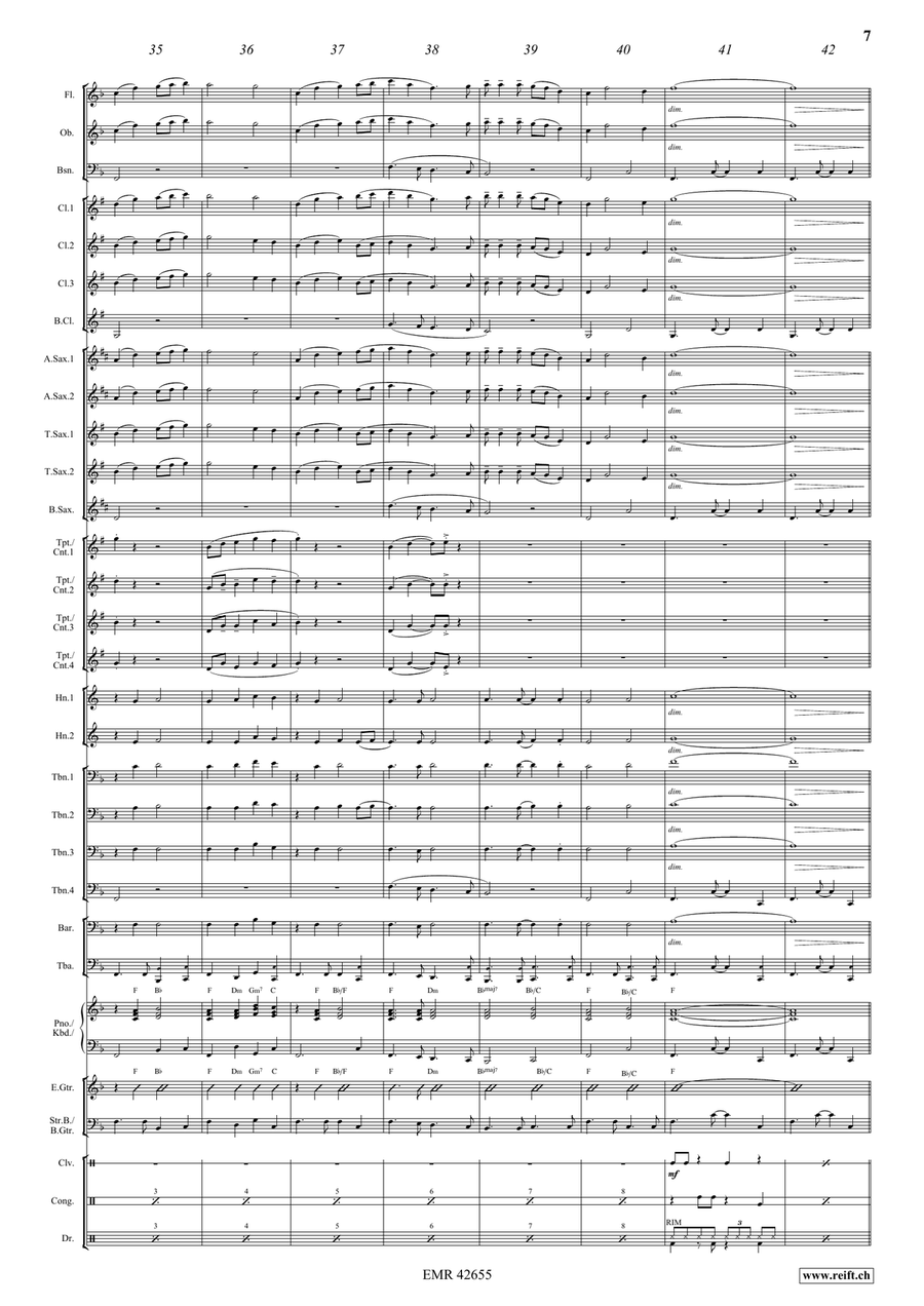 Gipsy Rover Gipsy Rover Concert Band scores gallery preview page 7