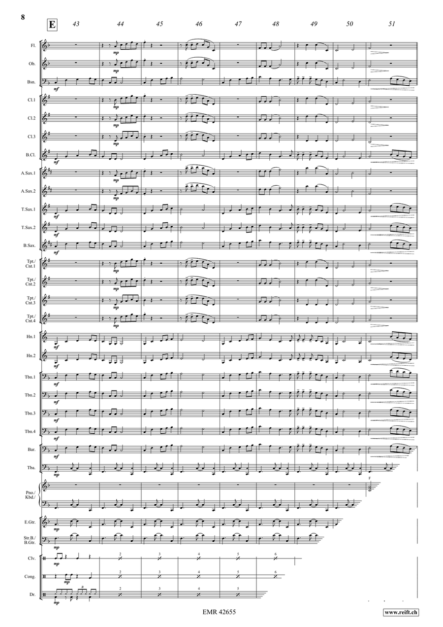 Gipsy Rover Gipsy Rover Concert Band scores gallery preview page 8