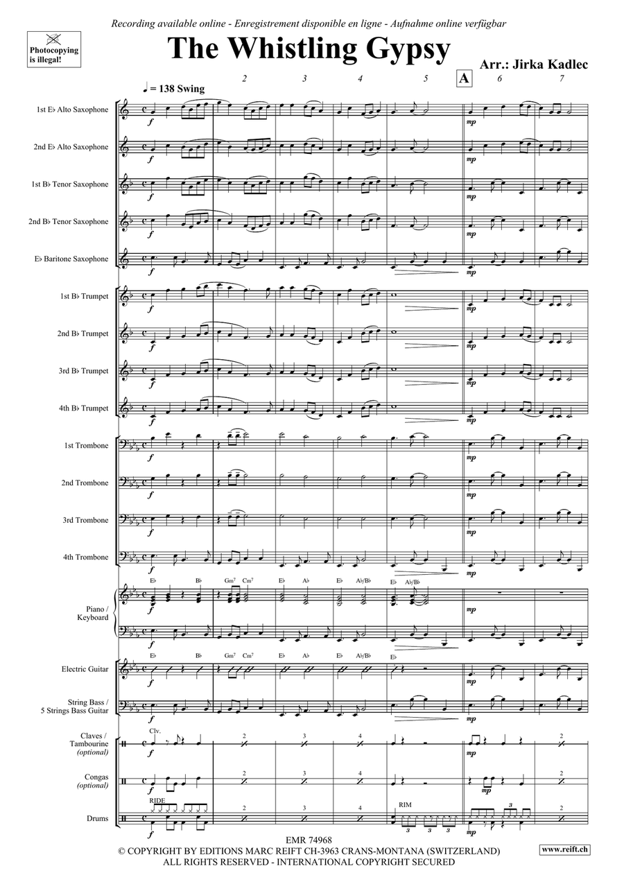 The Whistling Gypsy The Whistling Gypsy Big Band scores gallery preview page 3