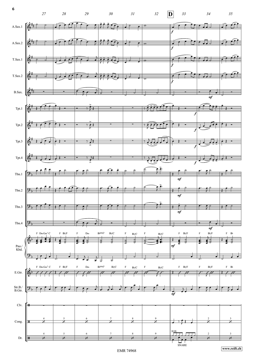 The Whistling Gypsy The Whistling Gypsy Big Band scores gallery preview page 6