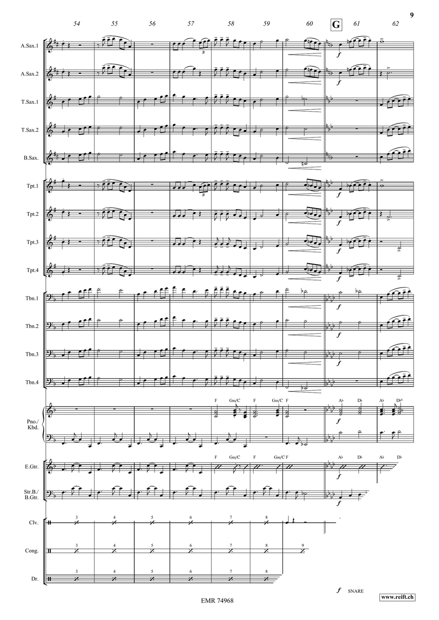 The Whistling Gypsy The Whistling Gypsy Big Band scores gallery preview page 9