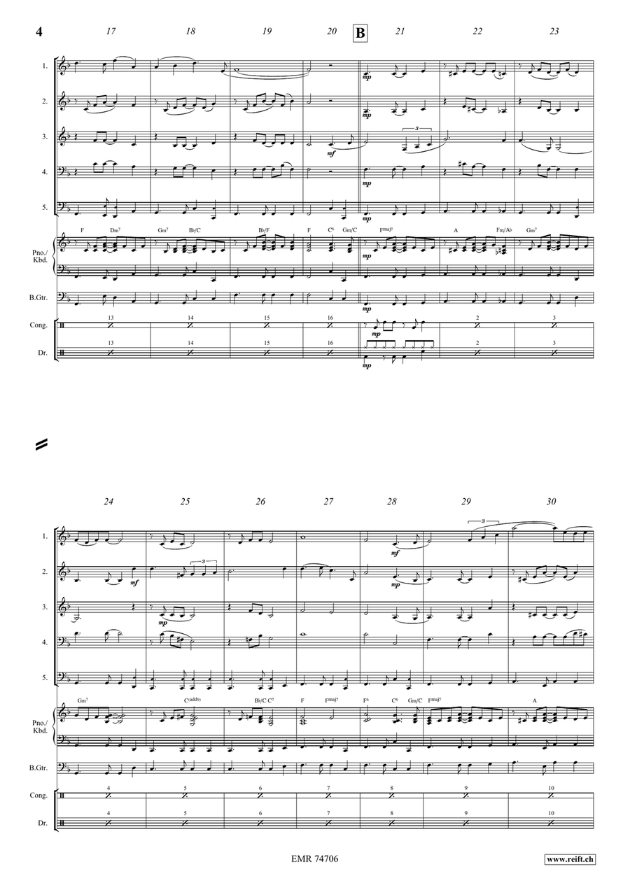 Estrellita Estrellita Brass Quintet scores gallery preview page 4