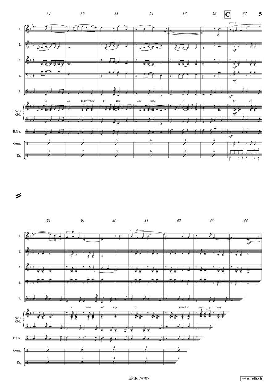 Estrellita Estrellita Woodwind Quintet scores gallery preview page 5
