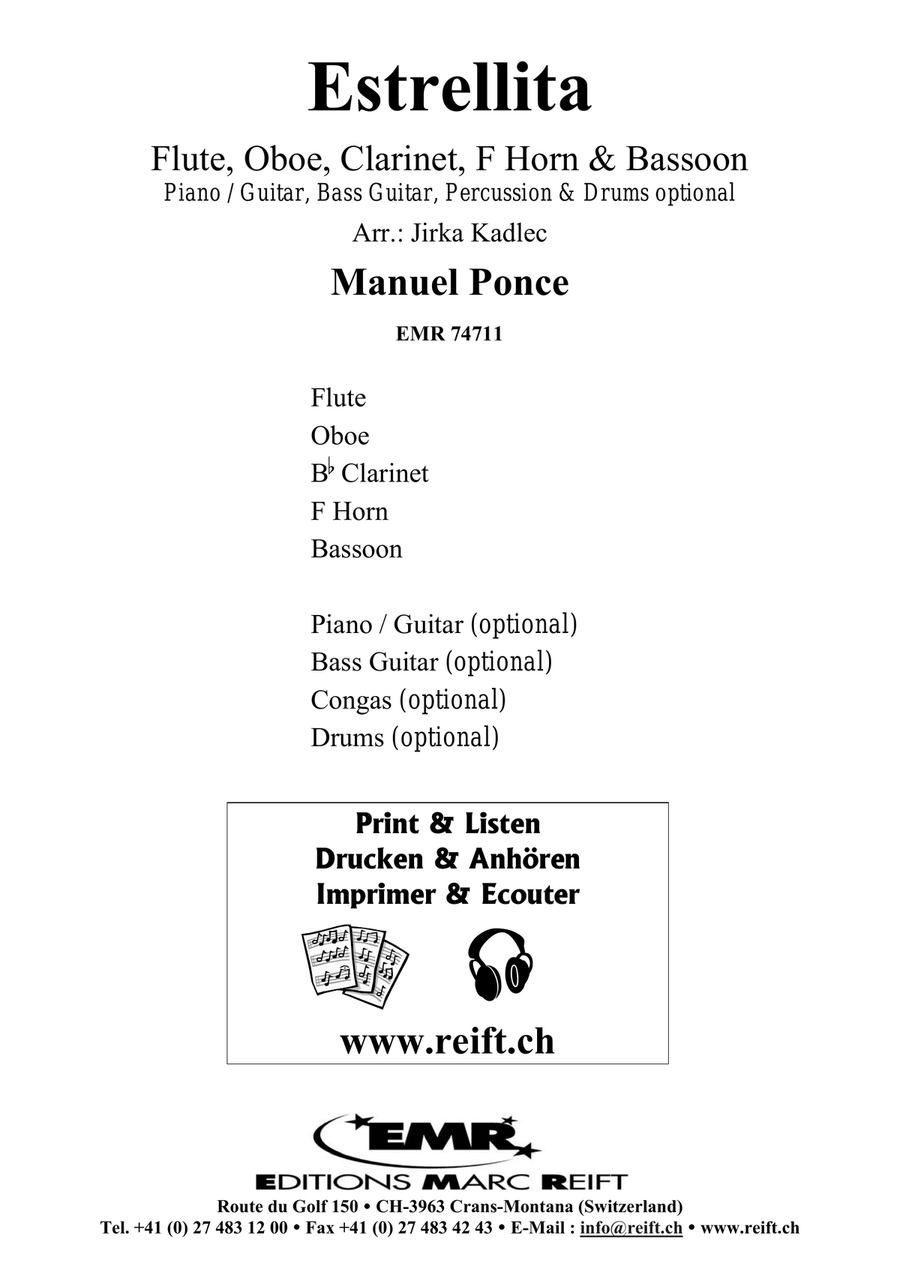 Estrellita Estrellita Woodwind Quintet scores gallery preview page 2