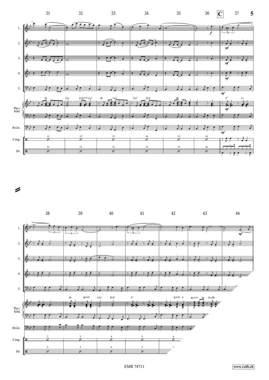 Estrellita Estrellita Woodwind Quintet scores gallery preview page 5