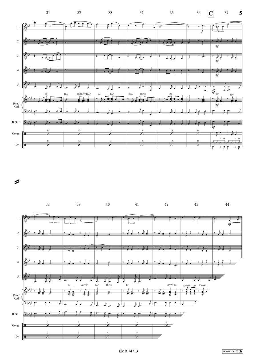 Estrellita Estrellita Euphonium Quintet scores gallery preview page 5