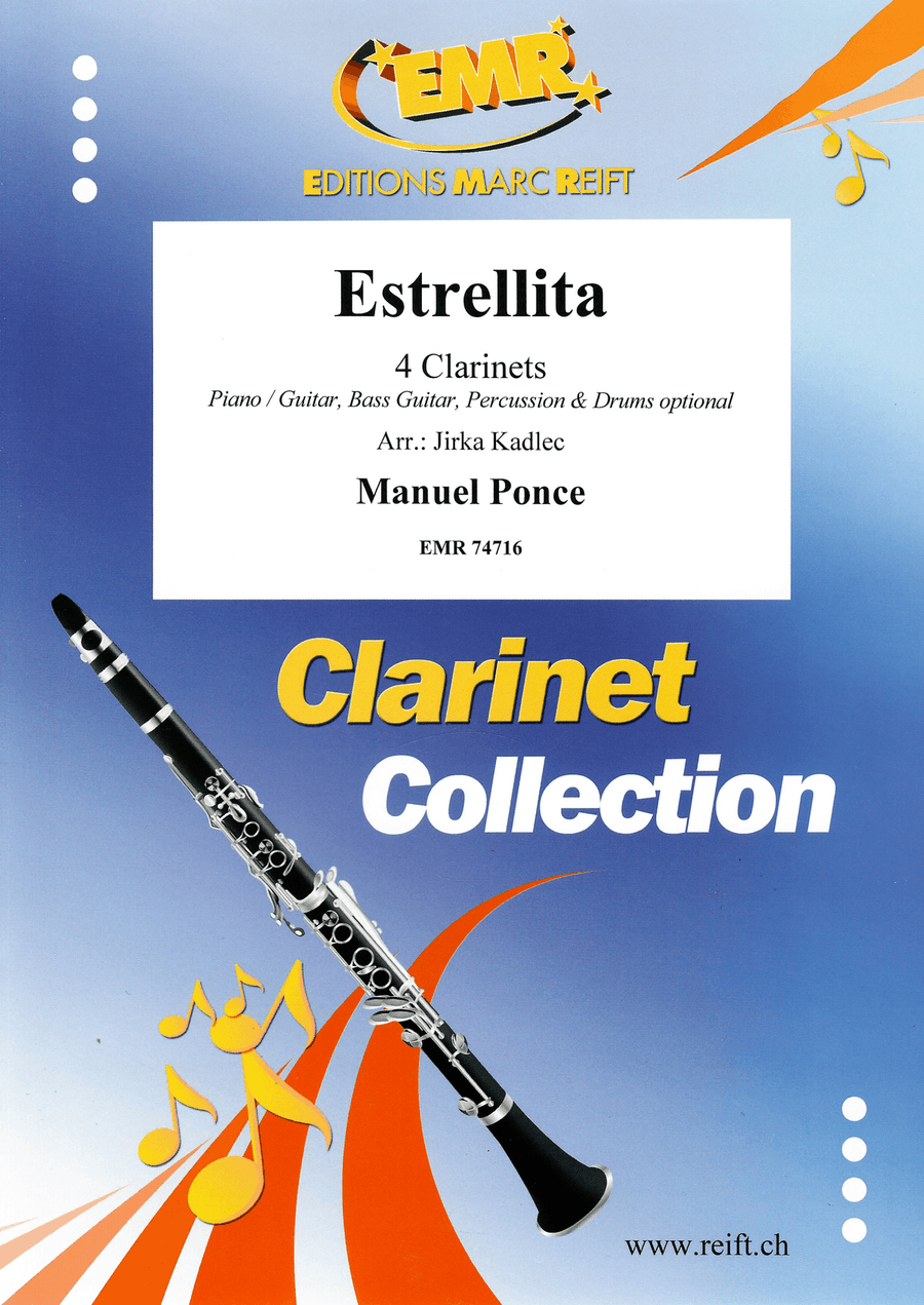 Estrellita Estrellita Clarinet Quartet scores gallery preview page 1