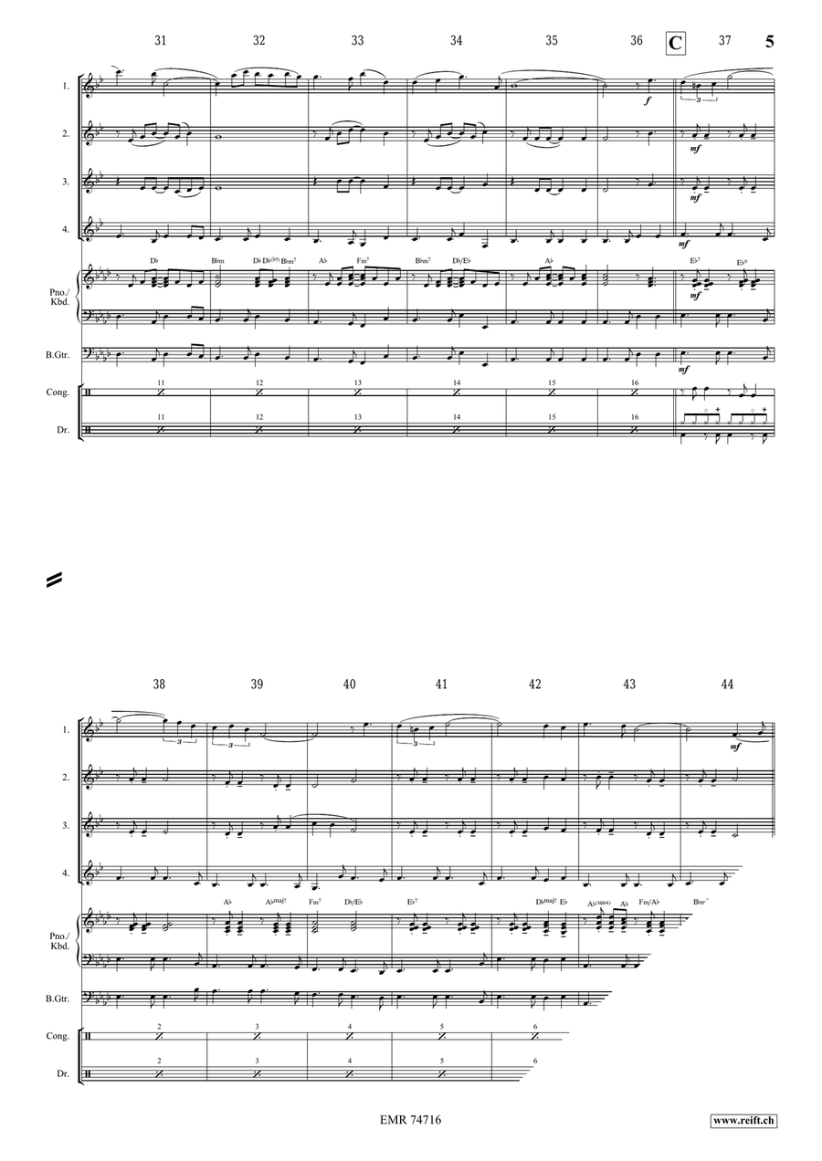 Estrellita Estrellita Clarinet Quartet scores gallery preview page 5
