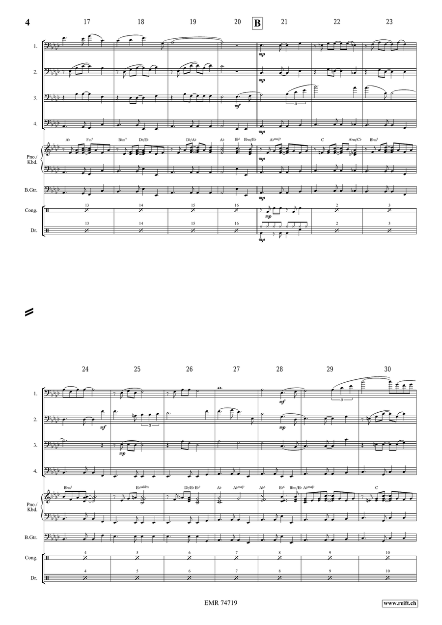 Estrellita Trombone Quartet scores gallery preview page 4
