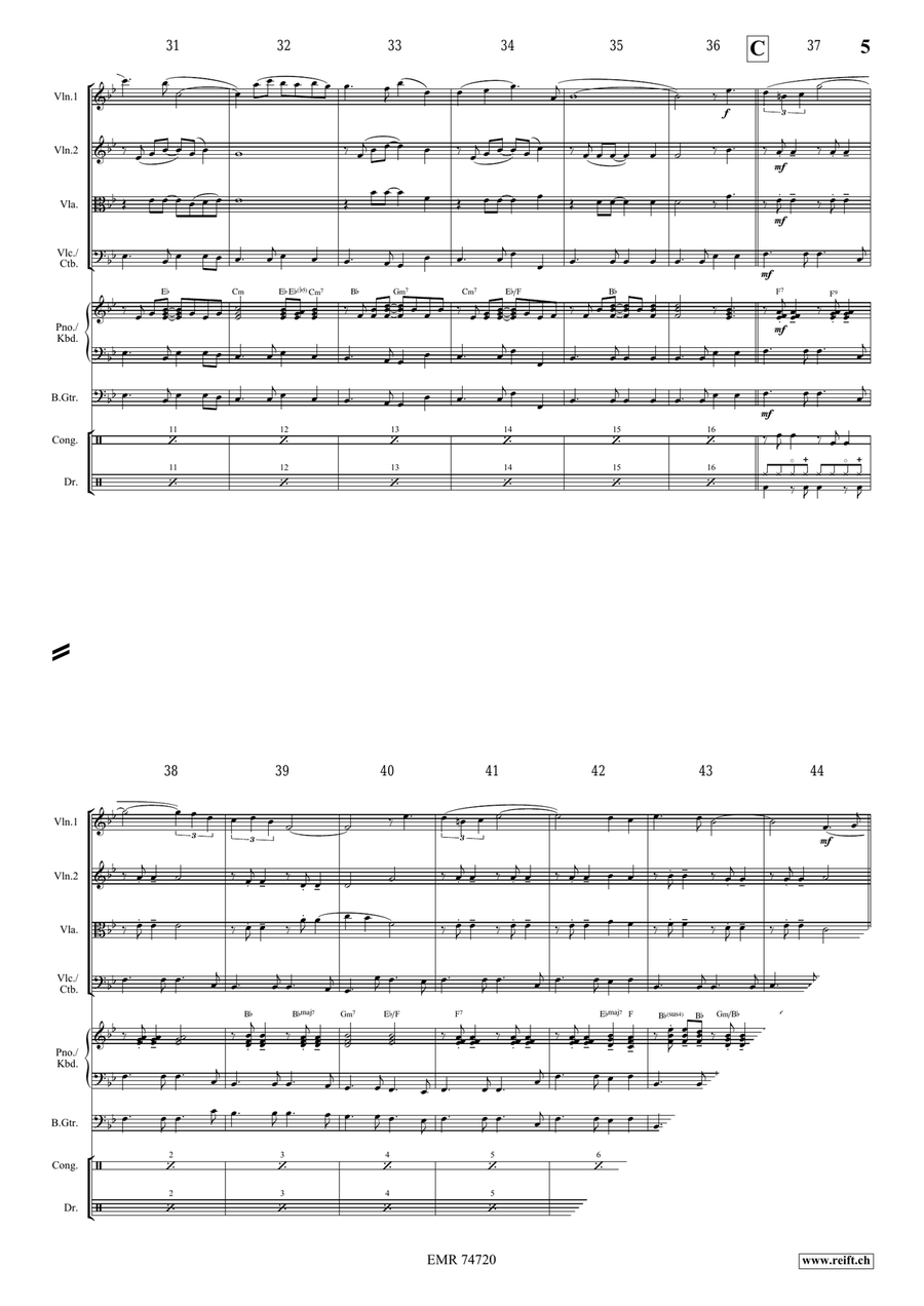 Estrellita Estrellita String Quartet scores gallery preview page 5
