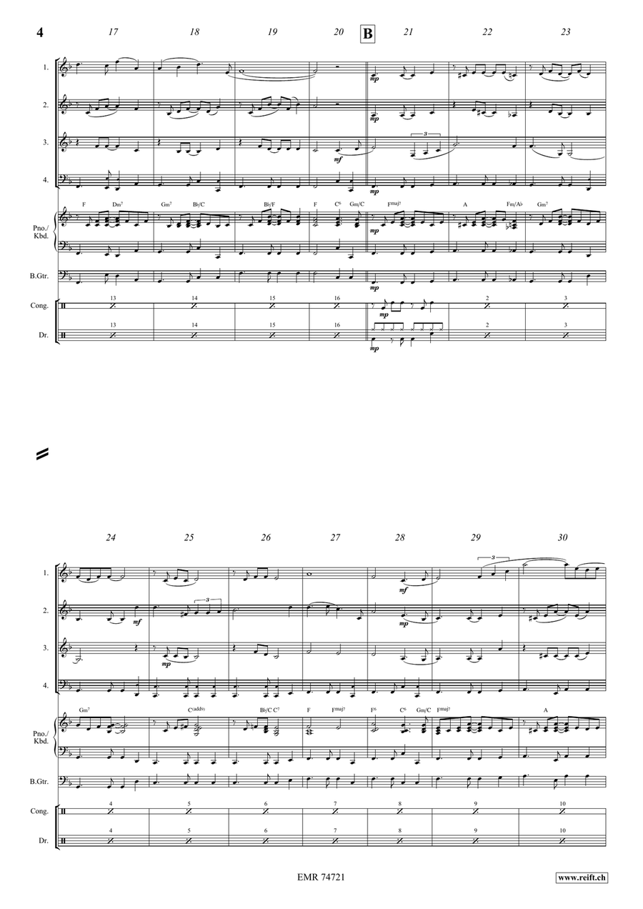 Estrellita Estrellita Brass Quartet scores gallery preview page 4