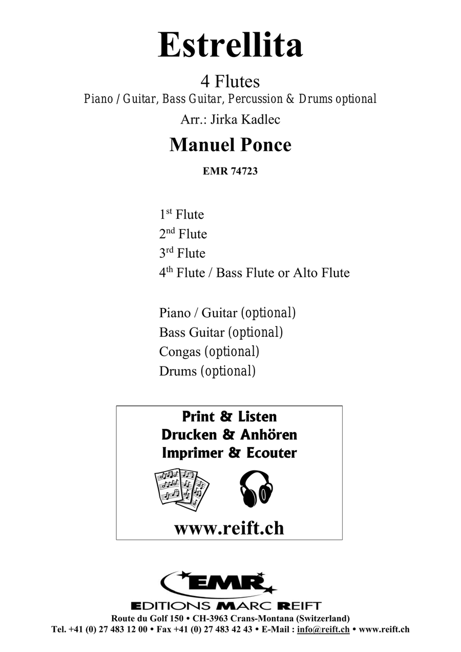 Estrellita Estrellita Flute Quartet scores gallery preview page 2