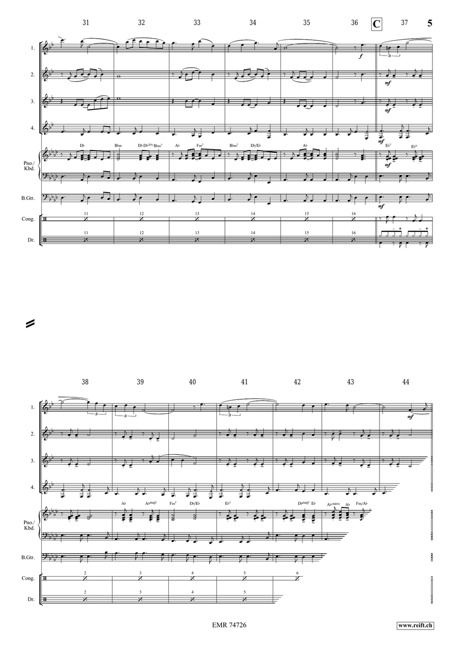 Estrellita Euphonium Quartet scores gallery preview page 5