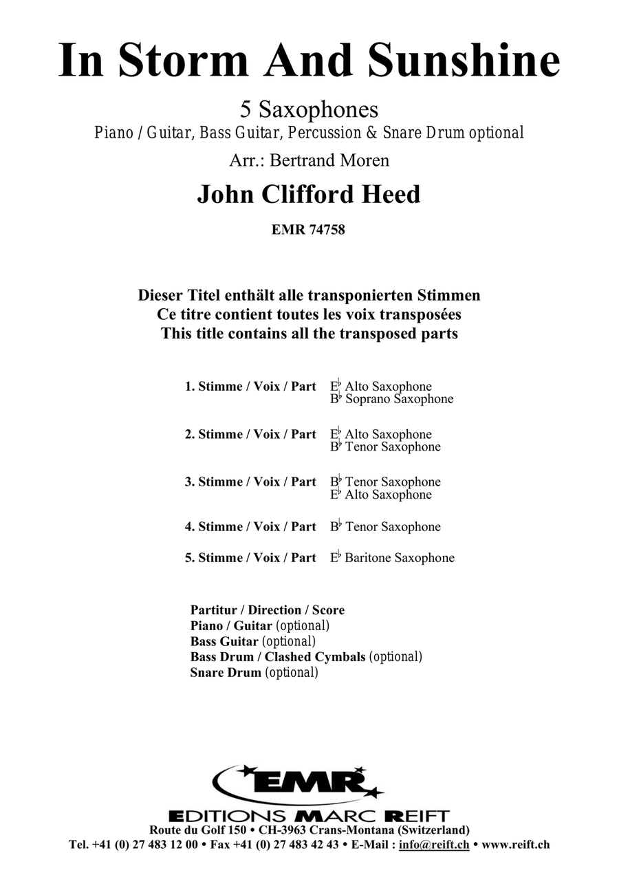 In Storm And Sunshine In Storm And Sunshine Saxophone Quintet scores gallery preview page 2