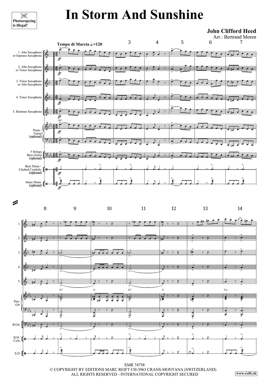 In Storm And Sunshine In Storm And Sunshine Saxophone Quintet scores gallery preview page 3