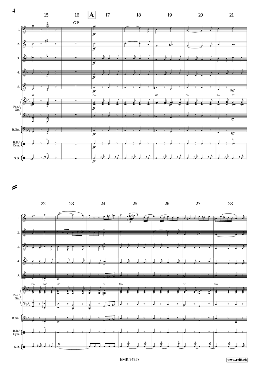 In Storm And Sunshine In Storm And Sunshine Saxophone Quintet scores gallery preview page 4