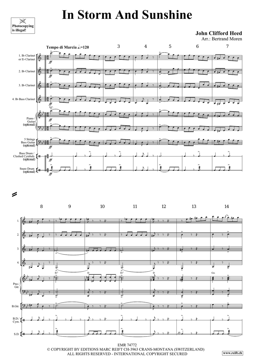 In Storm And Sunshine In Storm And Sunshine Clarinet Quartet scores gallery preview page 3