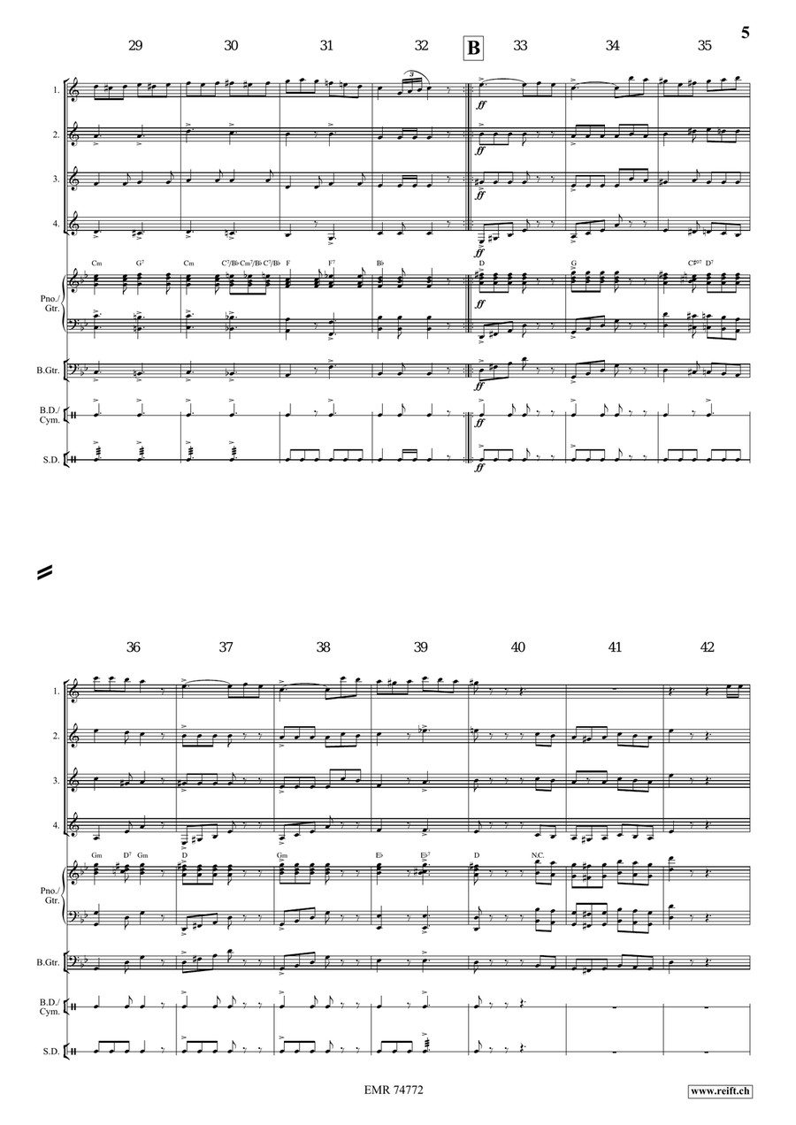 In Storm And Sunshine In Storm And Sunshine Clarinet Quartet scores gallery preview page 5