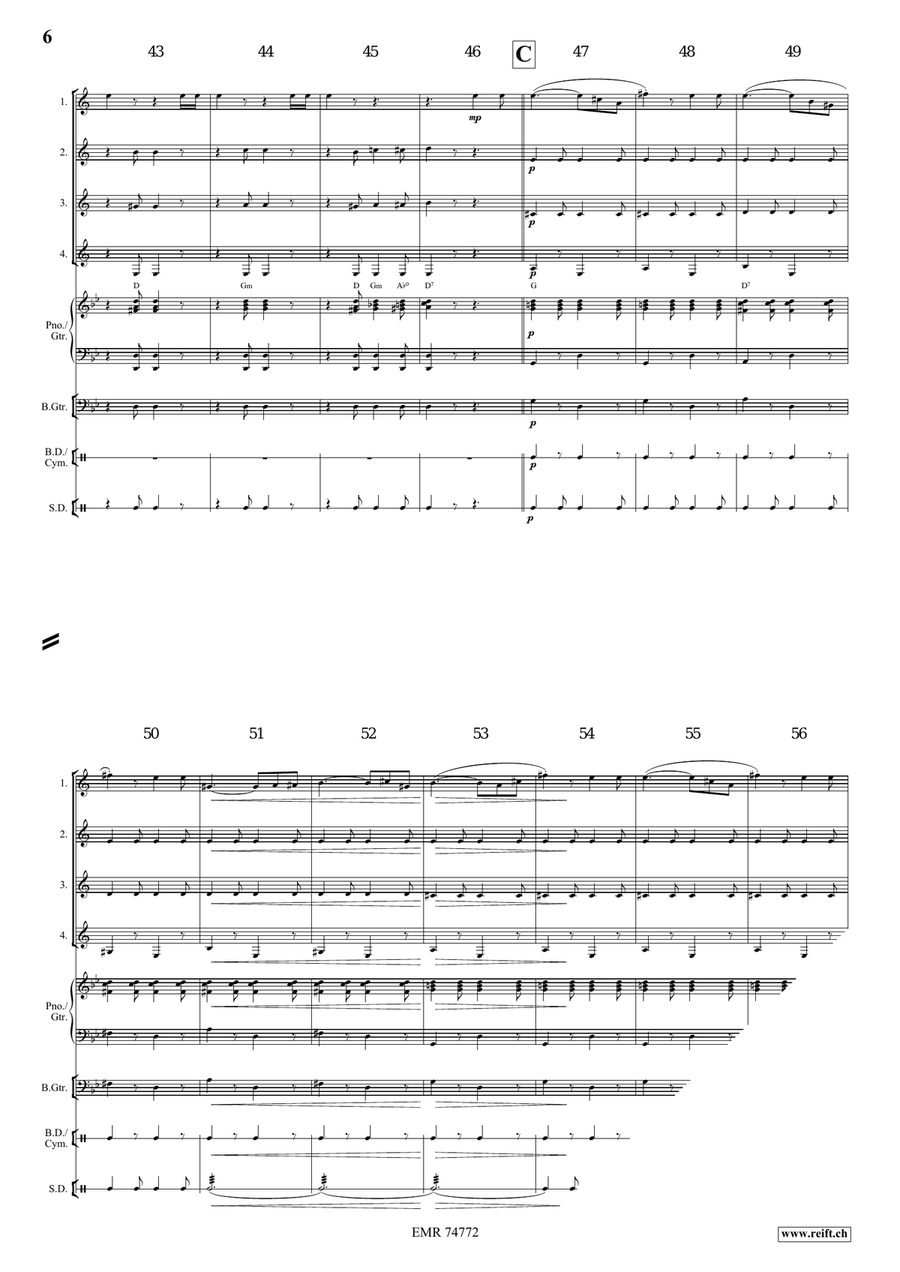 In Storm And Sunshine In Storm And Sunshine Clarinet Quartet scores gallery preview page 6