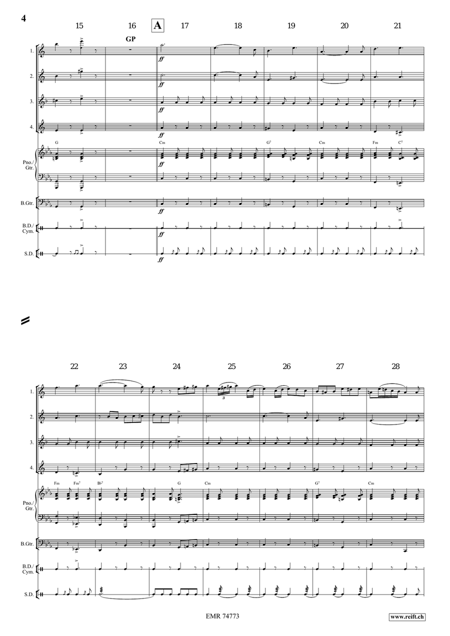 In Storm And Sunshine In Storm And Sunshine Saxophone Quartet scores gallery preview page 4