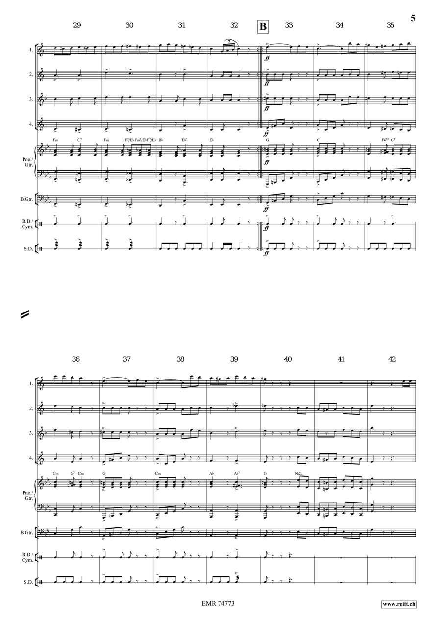 In Storm And Sunshine In Storm And Sunshine Saxophone Quartet scores gallery preview page 5