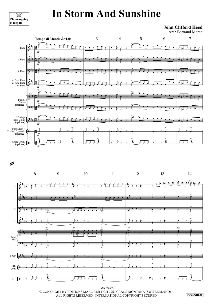 In Storm And Sunshine In Storm And Sunshine Flute Quartet scores gallery preview page 3