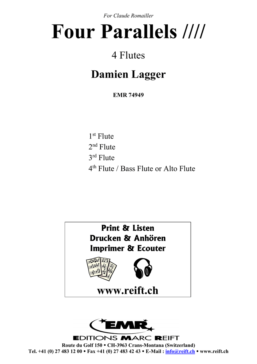 Four Parallels Four Parallels Flute Quartet scores gallery preview page 2