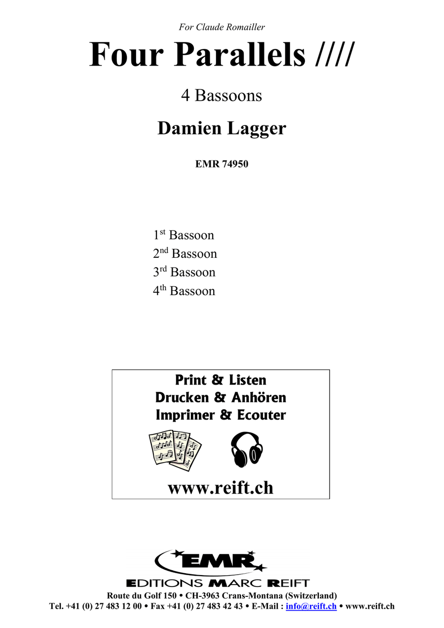 Four Parallels Four Parallels Bassoon Quartet scores gallery preview page 2