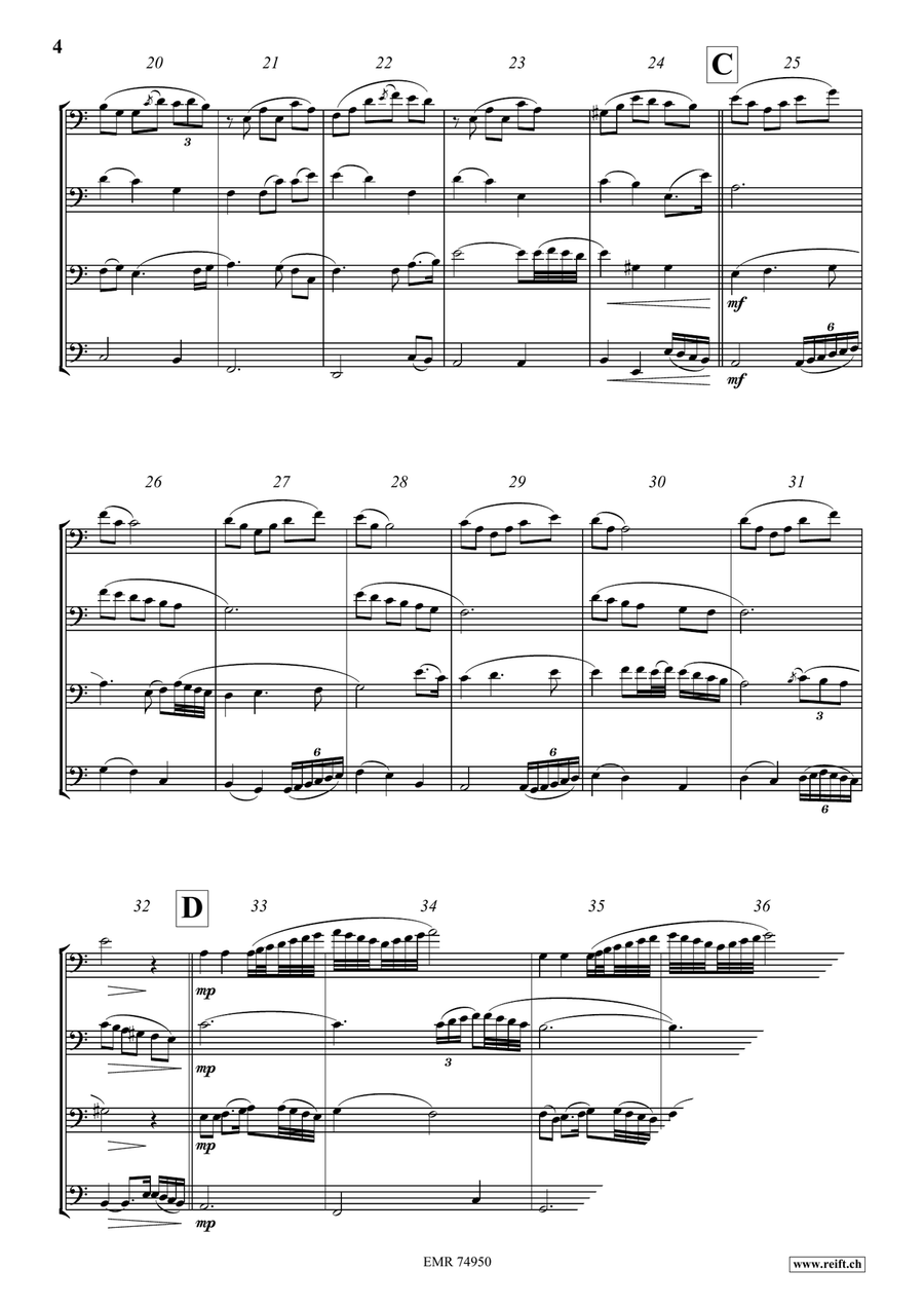 Four Parallels Four Parallels Bassoon Quartet scores gallery preview page 5