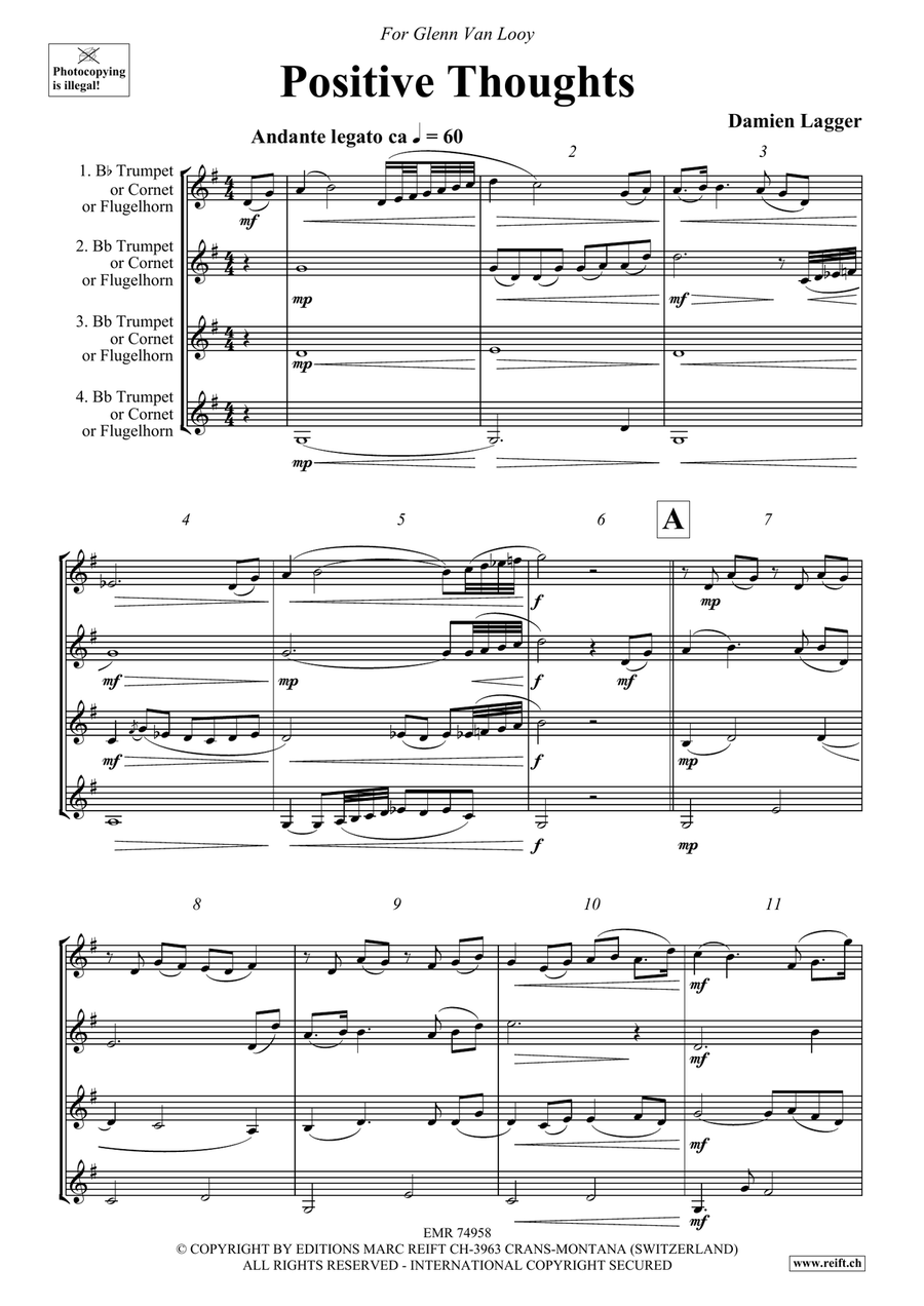 Positive Thoughts Positive Thoughts Cornet scores gallery preview page 4