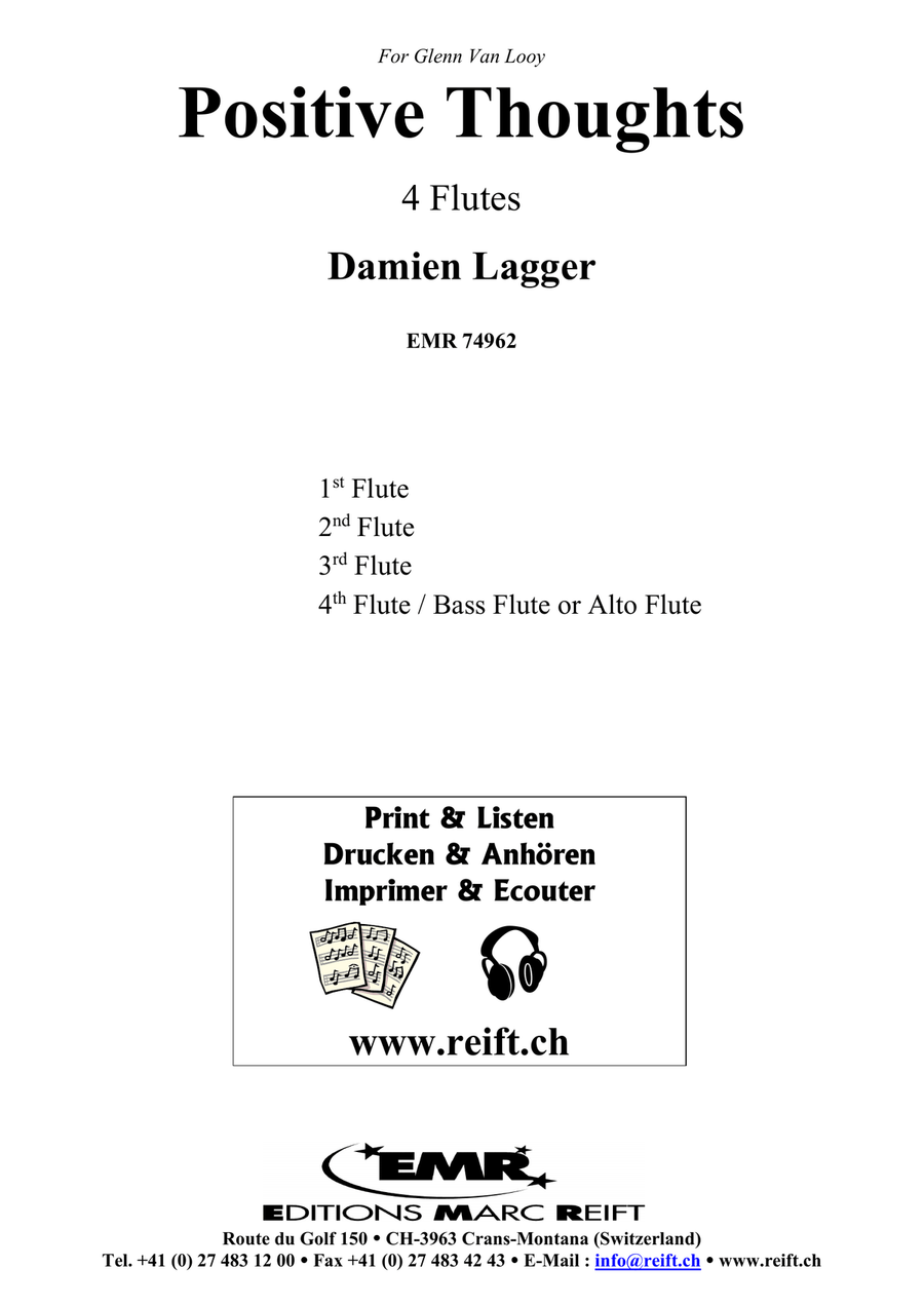 Positive Thoughts Positive Thoughts Flute Quartet scores gallery preview page 2