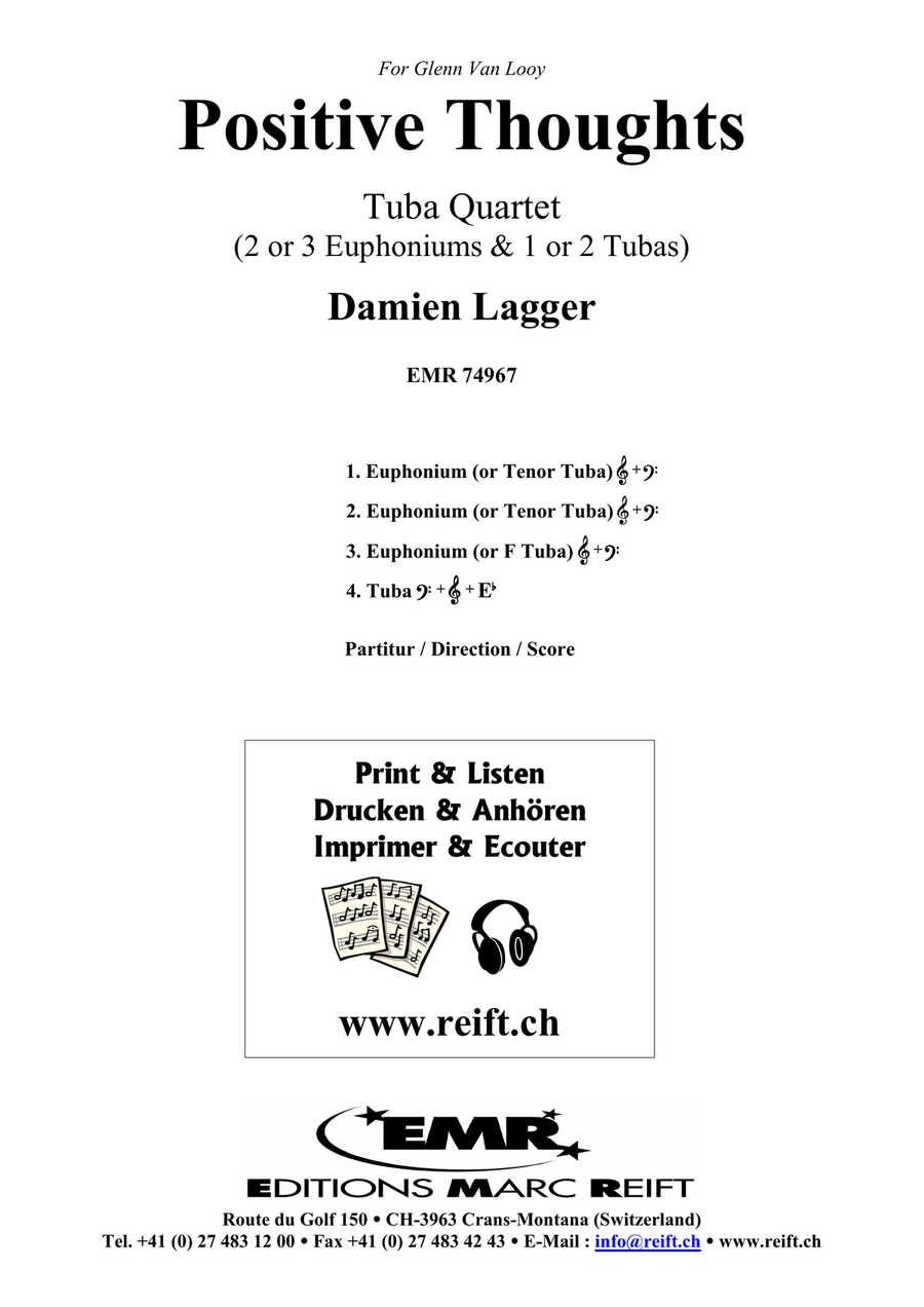 Positive Thoughts Positive Thoughts Tuba Quartet scores gallery preview page 2