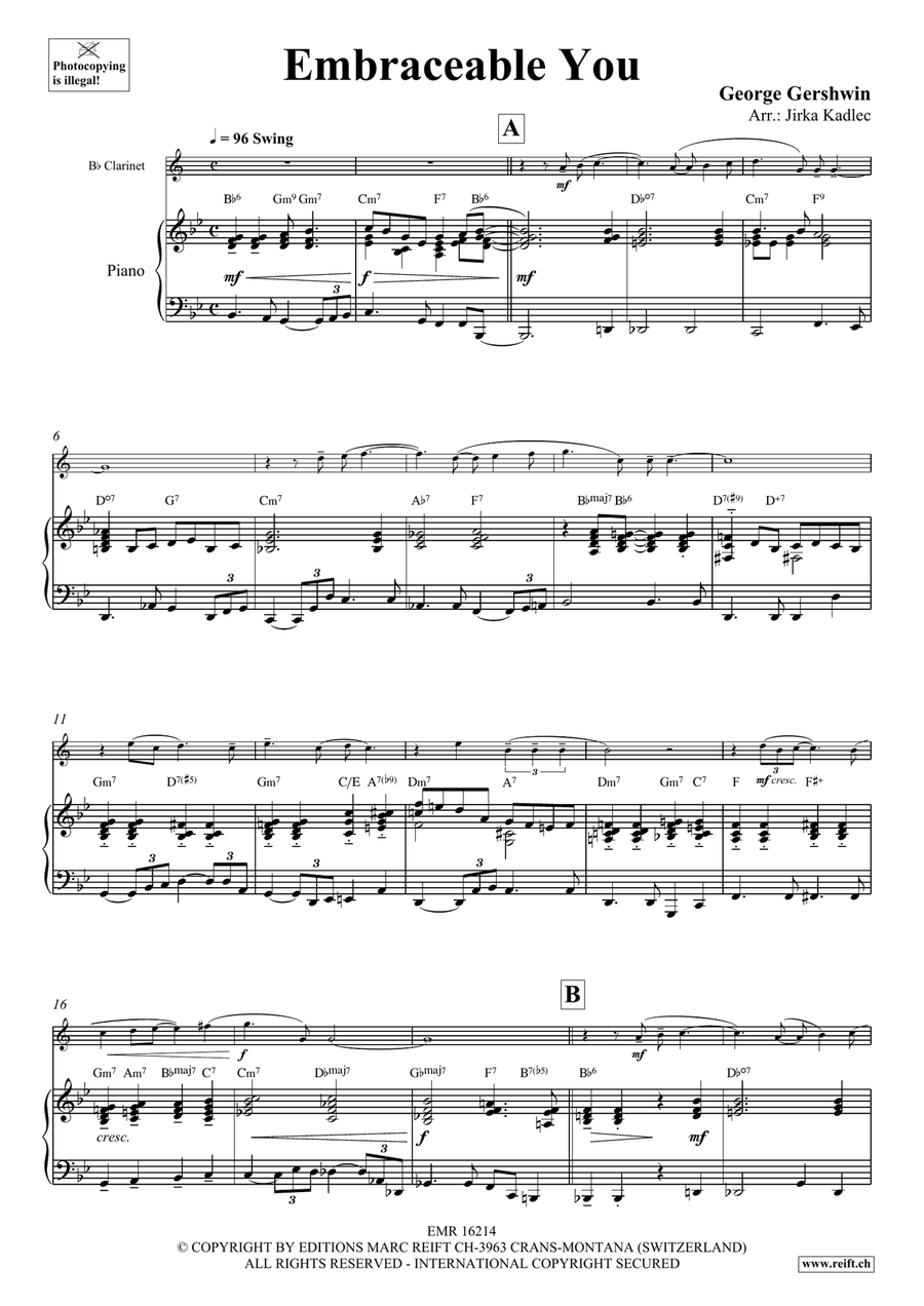 Embraceable You Embraceable You Clarinet Solo scores gallery preview page 4