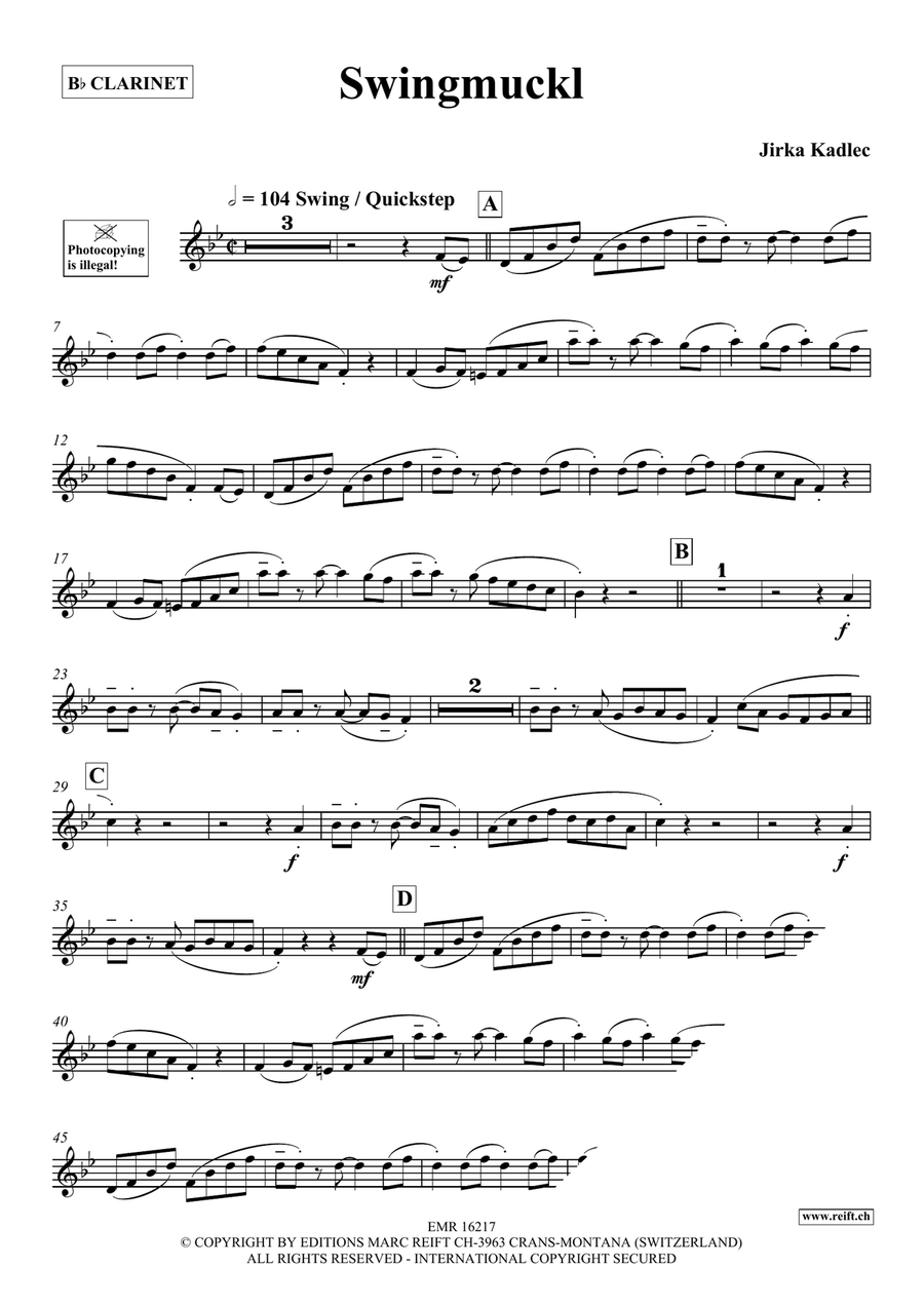 Swingmuckl Swingmuckl Clarinet Solo scores gallery preview page 4