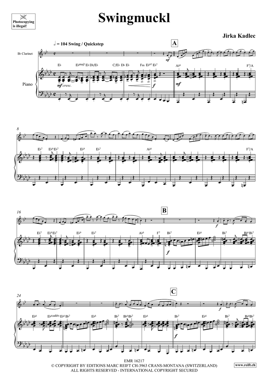 Swingmuckl Swingmuckl Clarinet Solo scores gallery preview page 5