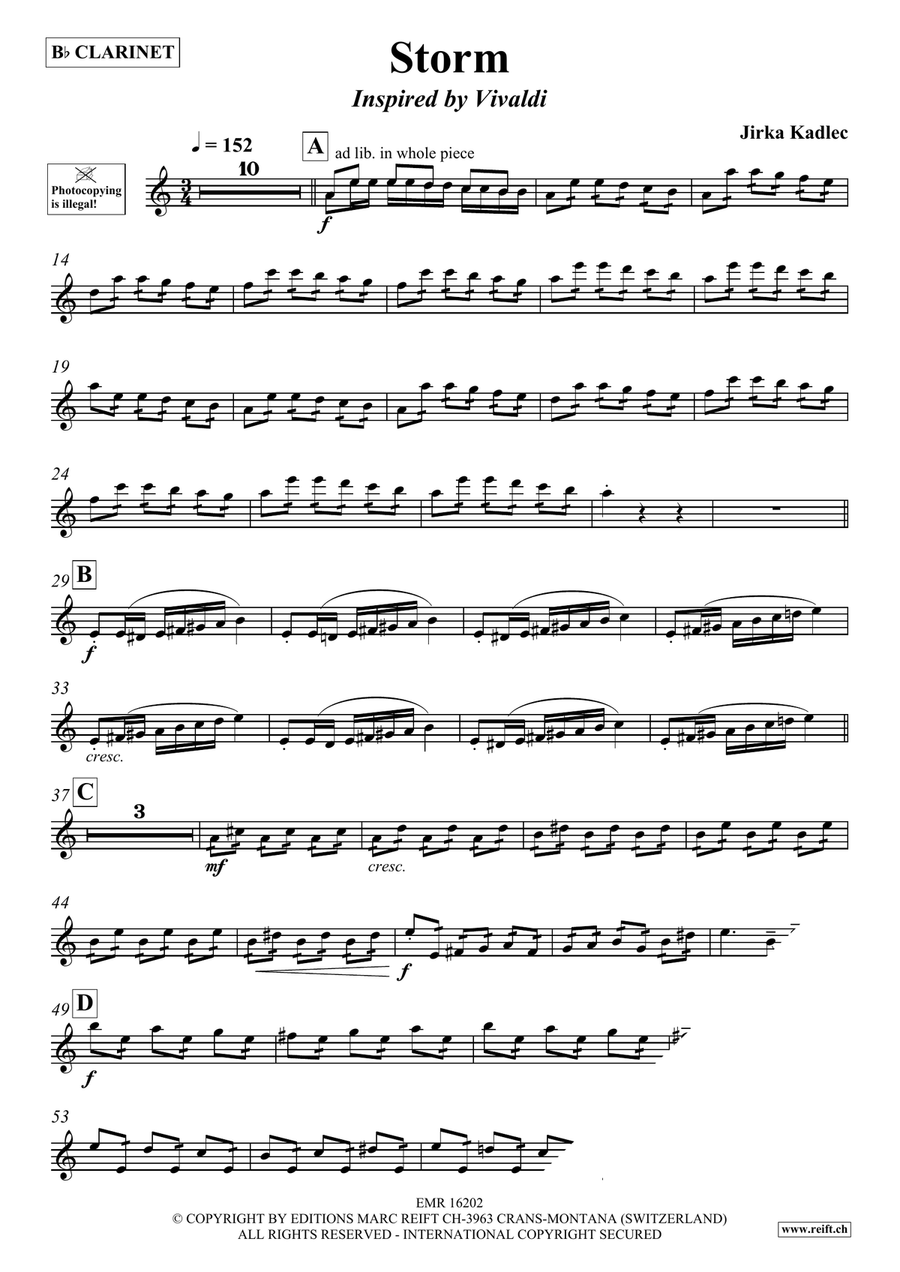Storm Storm Clarinet Solo scores gallery preview page 4