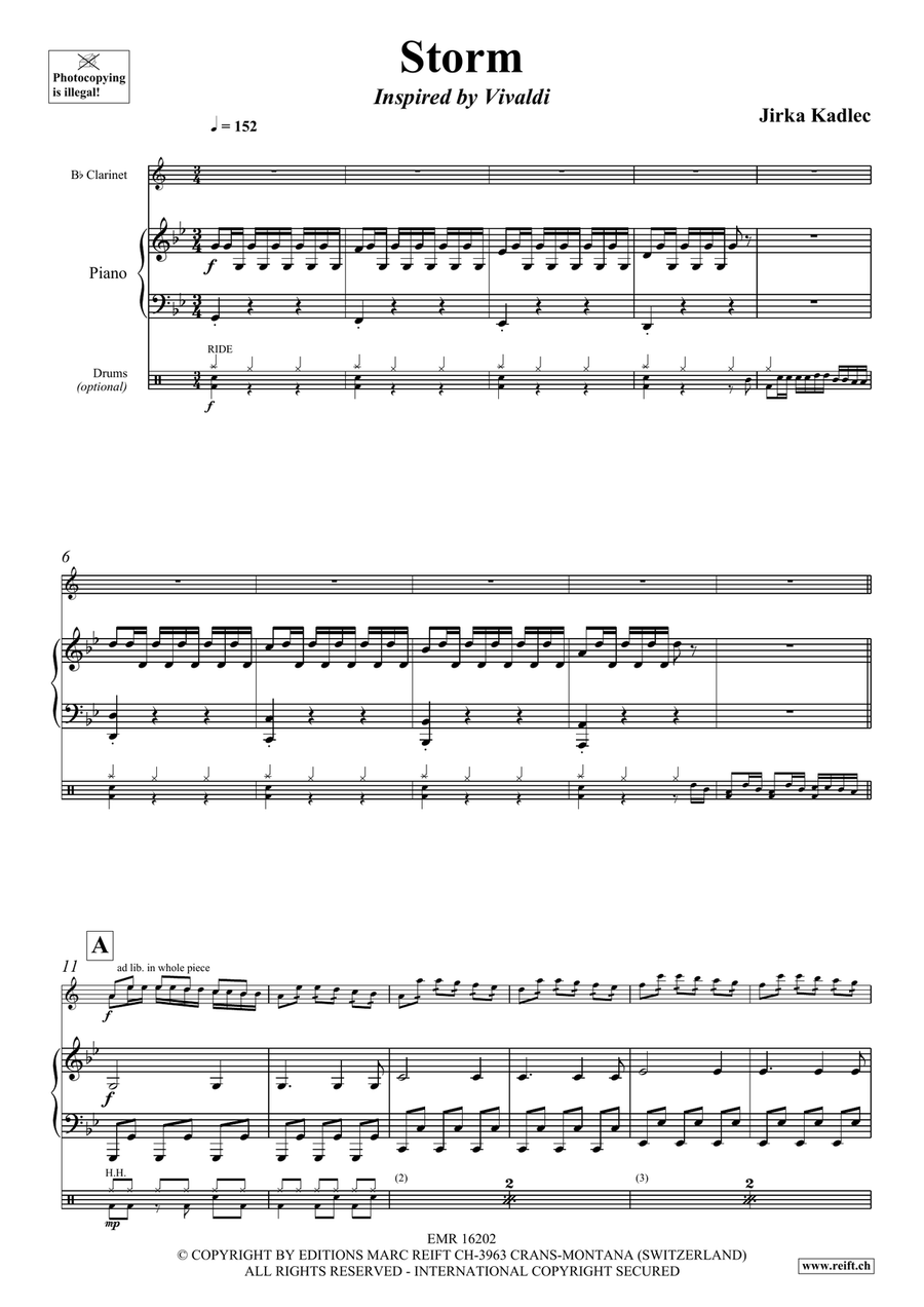 Storm Storm Clarinet Solo scores gallery preview page 5