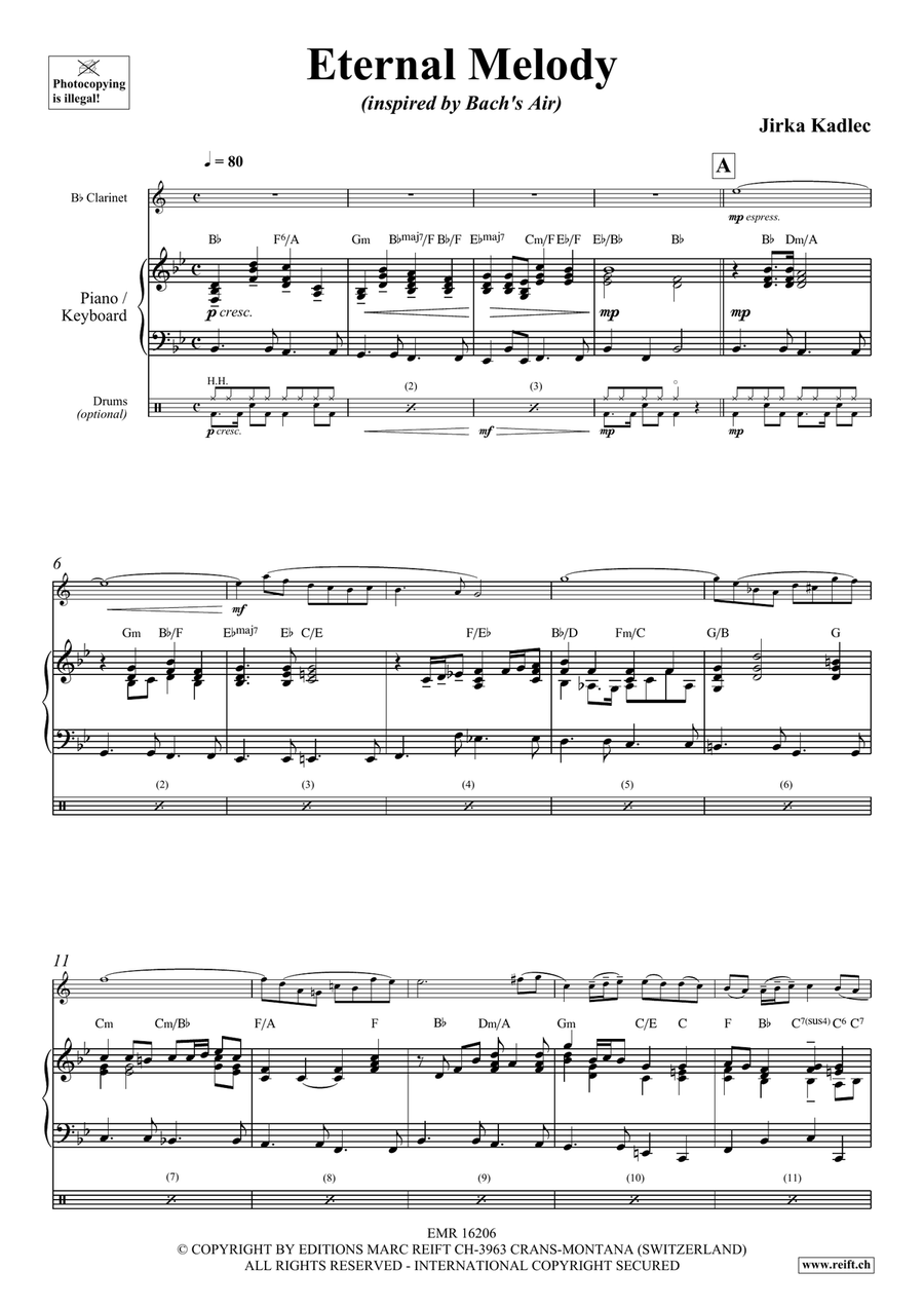 Eternal Melody Eternal Melody Clarinet Solo scores gallery preview page 4