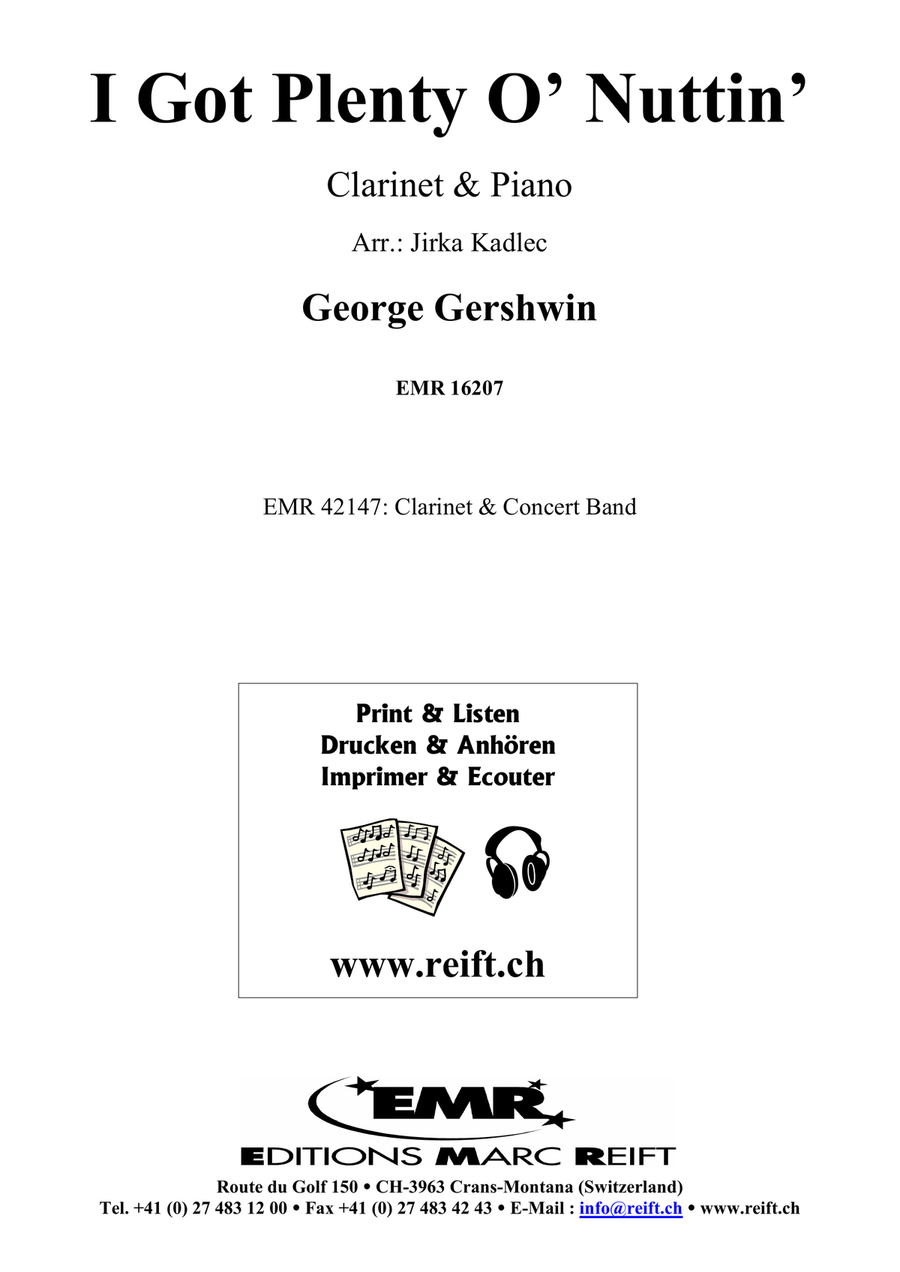 I Got Plenty O' Nuttin' I Got Plenty O' Nuttin' Clarinet Solo scores gallery preview page 2