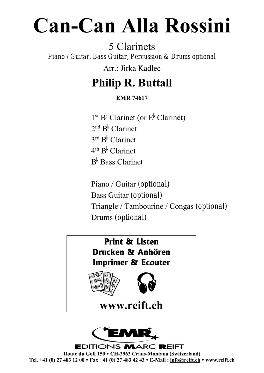 Can-Can Alla Rossini Can-Can Alla Rossini Clarinet Quintet scores gallery preview page 2